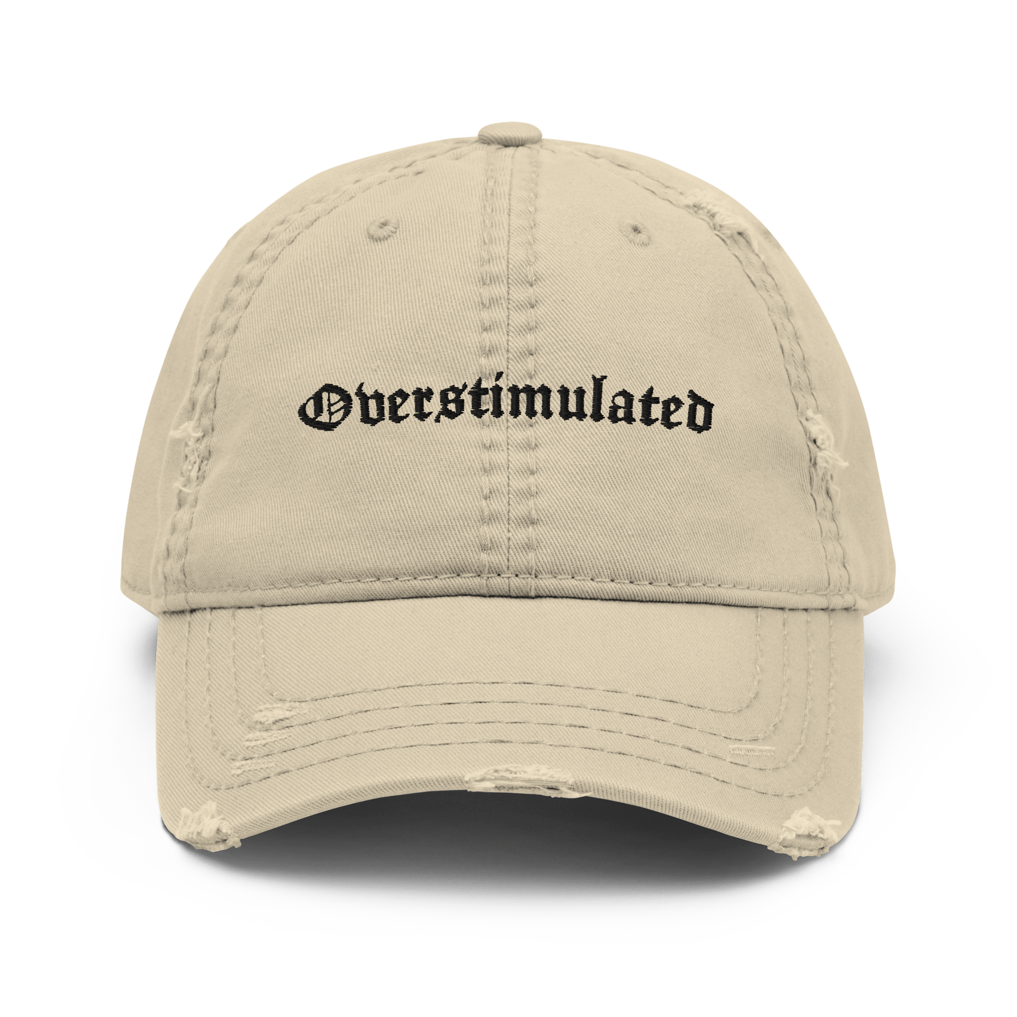 Overstimulated Distressed Dad Hat