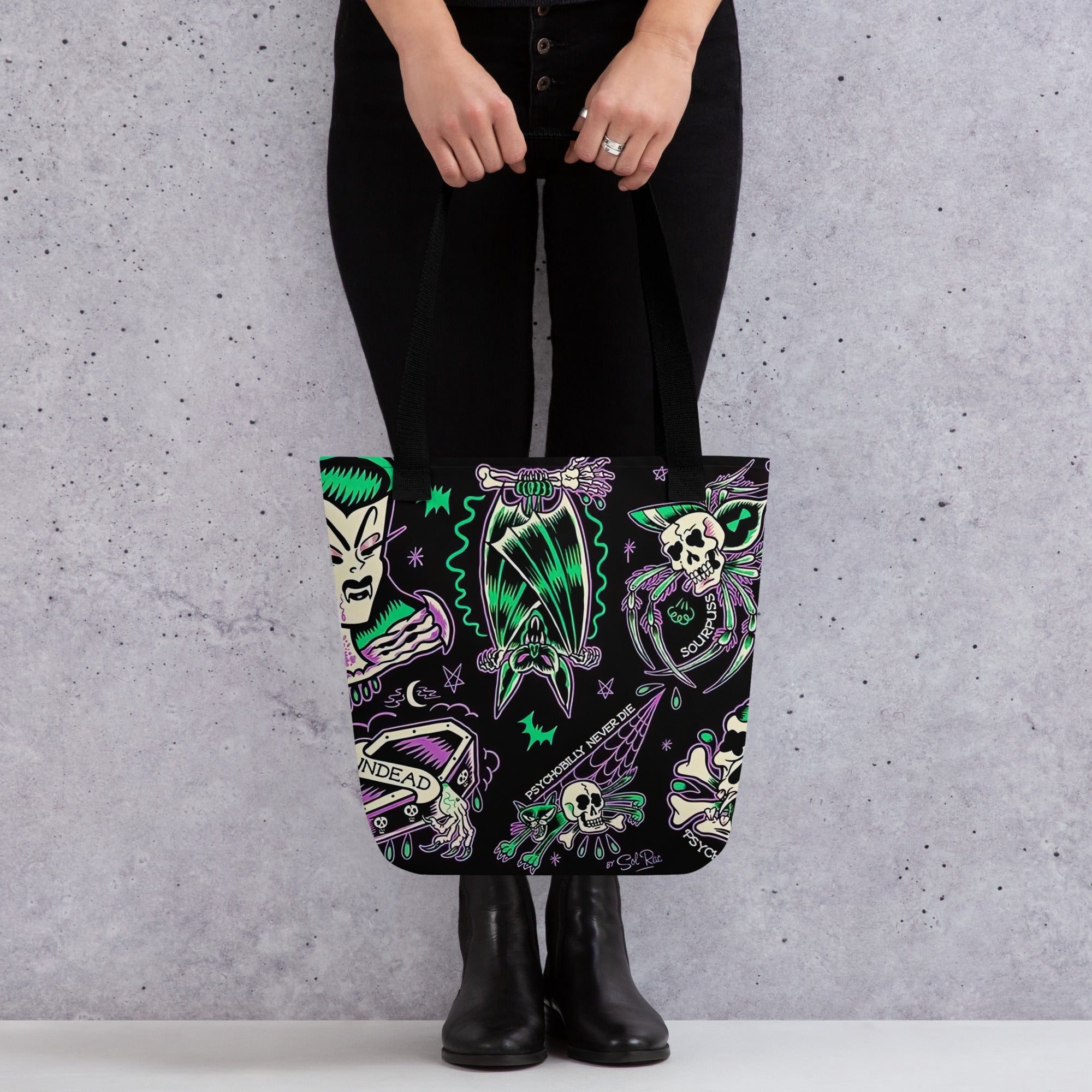 Psychobilly Blast Tote Bag