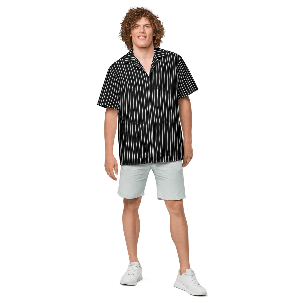 Pumpkin King Pinstripes Button-Up Shirt