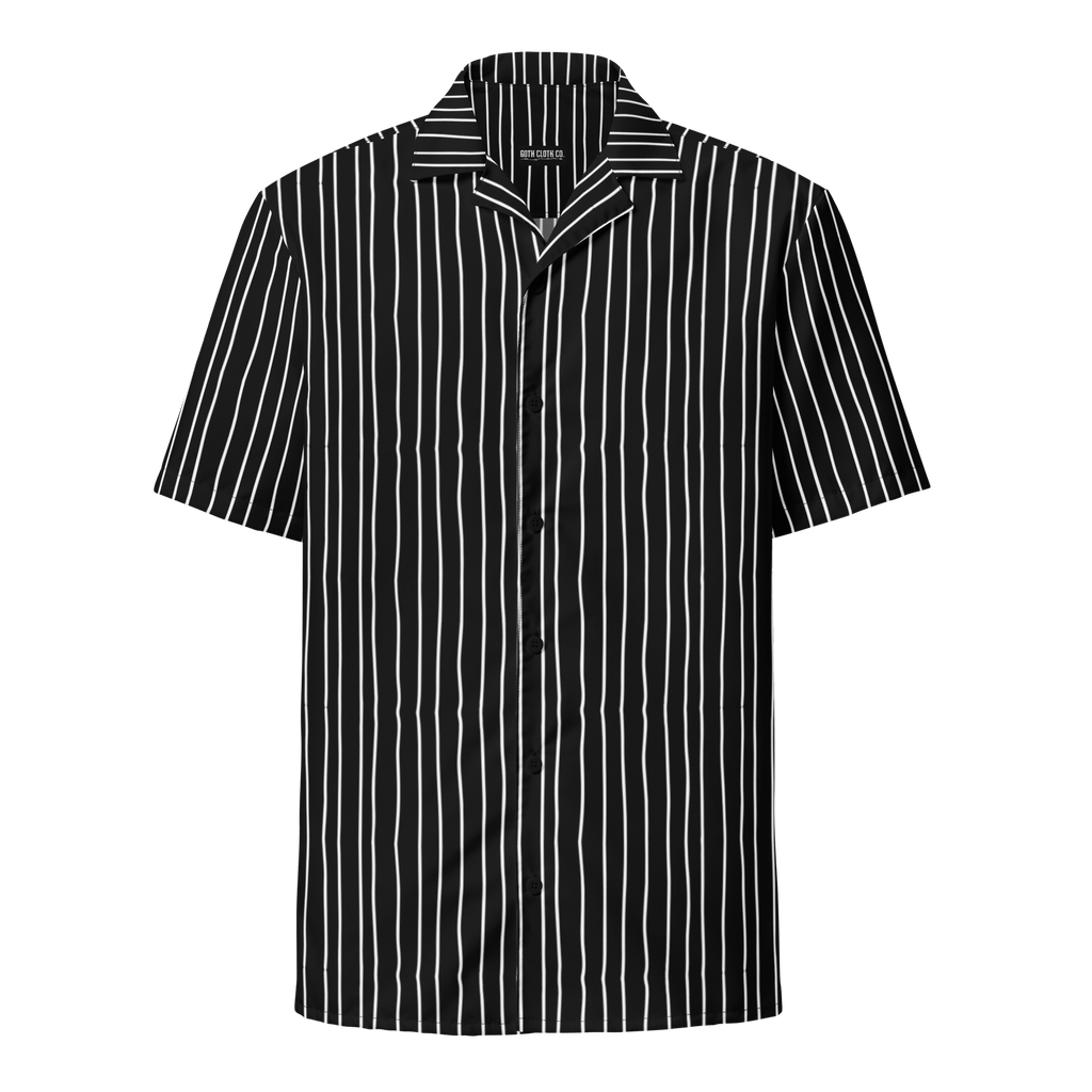 Pumpkin King Pinstripes Button-Up Shirt