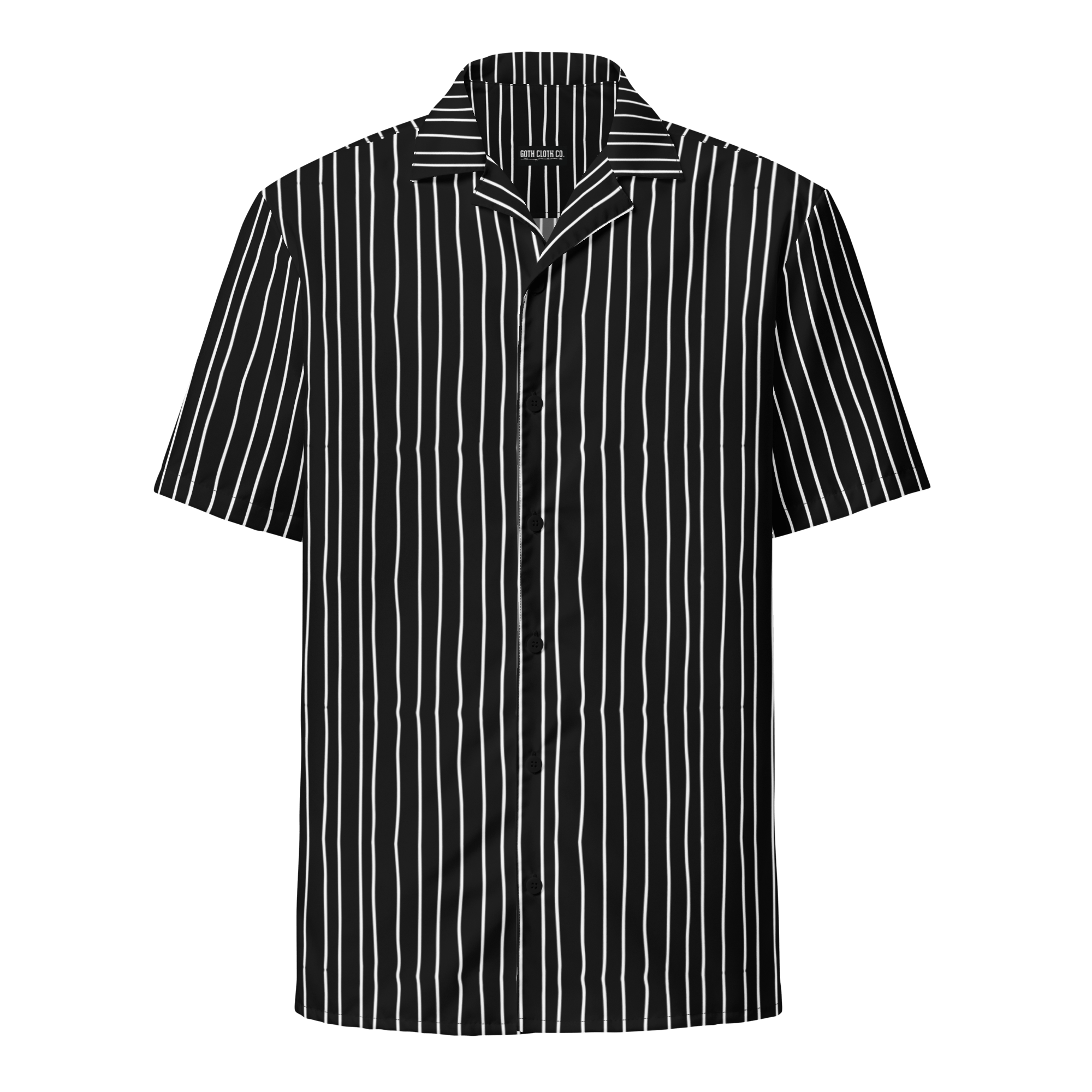 Pumpkin King Pinstripes Button-Up Shirt