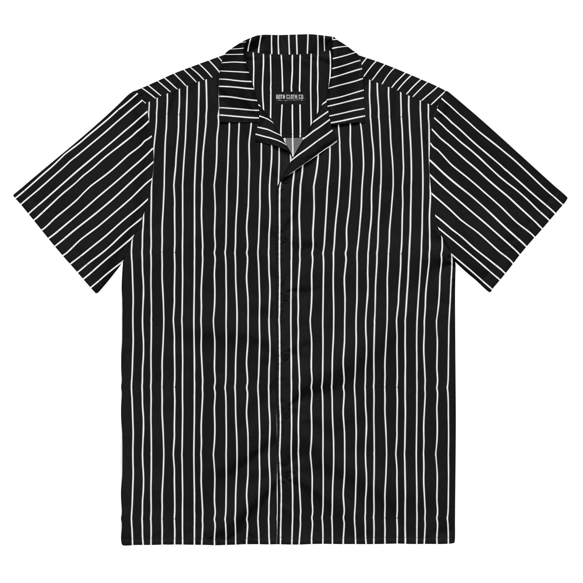 Pumpkin King Pinstripes Button-Up Shirt