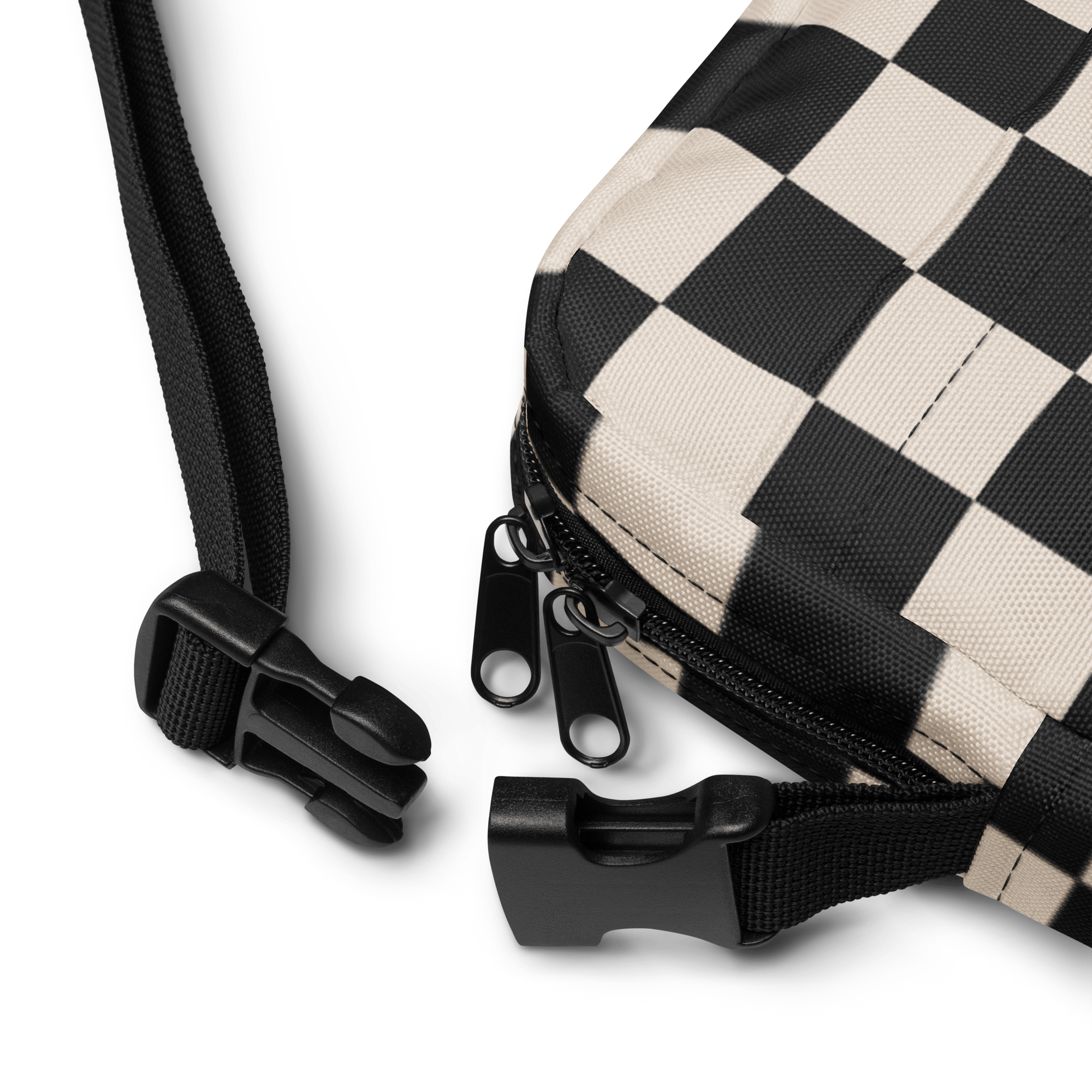 Retro Revival Checkerboard Crossbody Bag