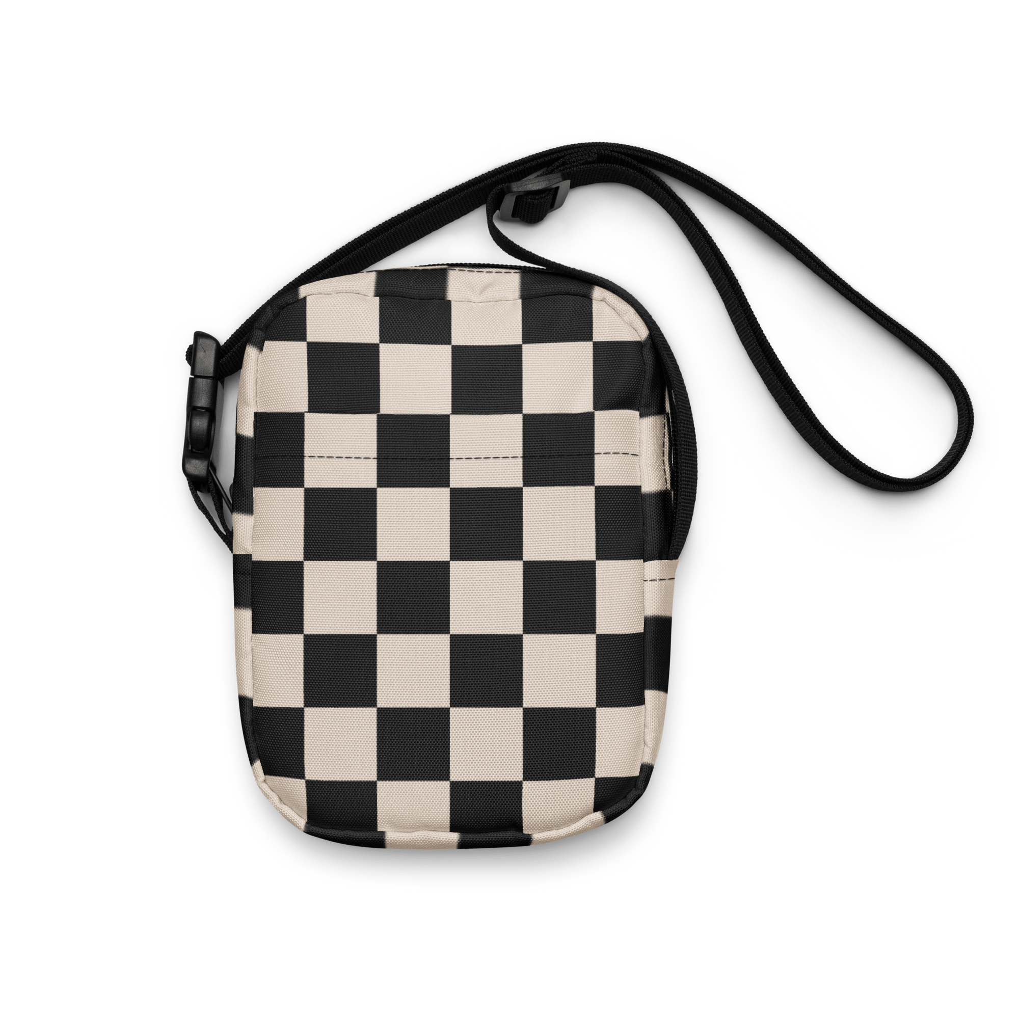 Retro Revival Checkerboard Crossbody Bag