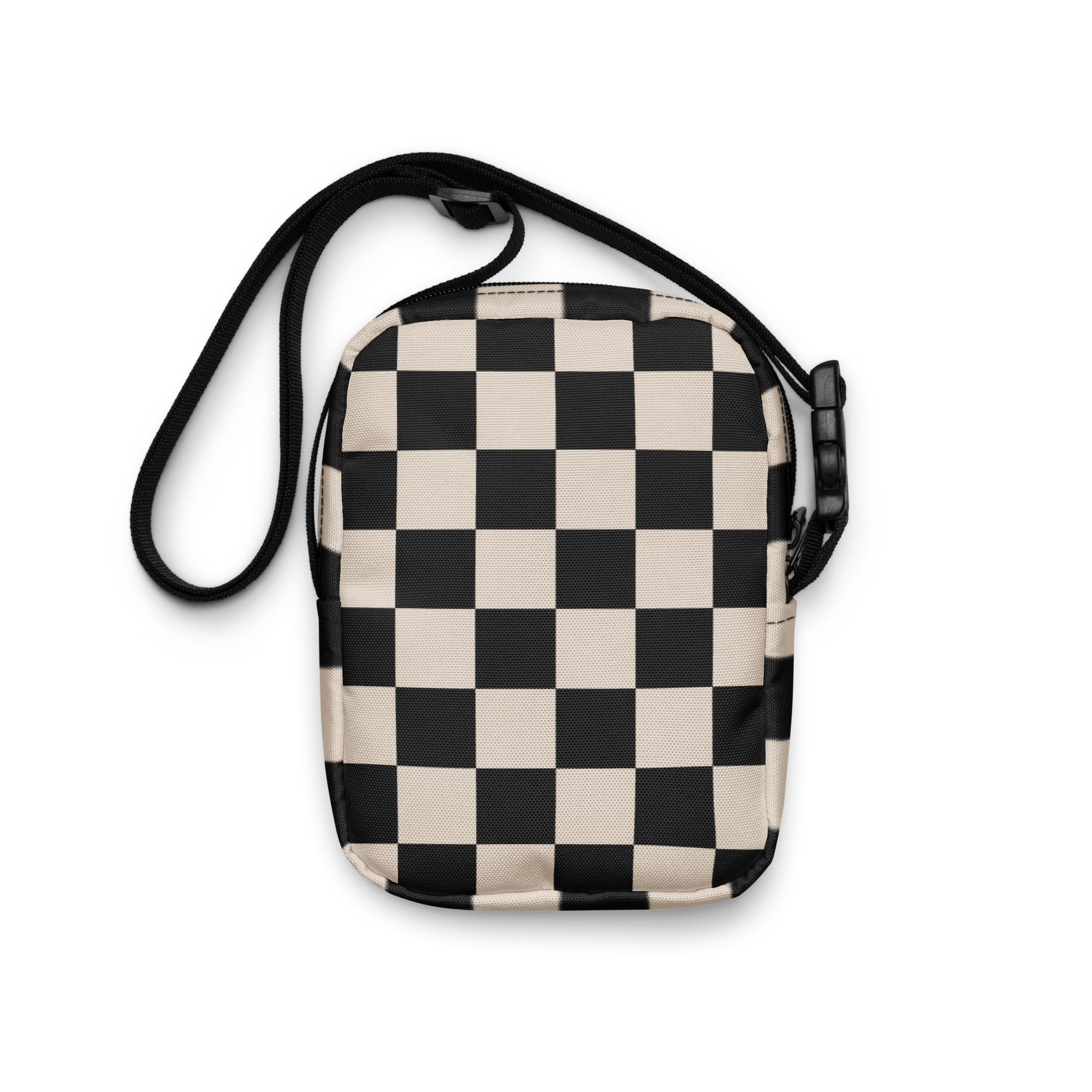 Retro Revival Checkerboard Crossbody Bag