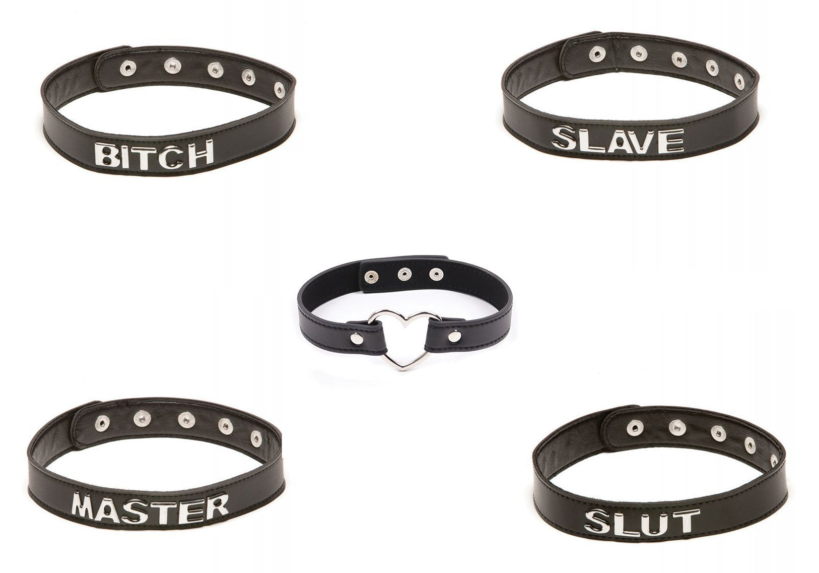 Talk Dirty To Me Faux Leather Collar