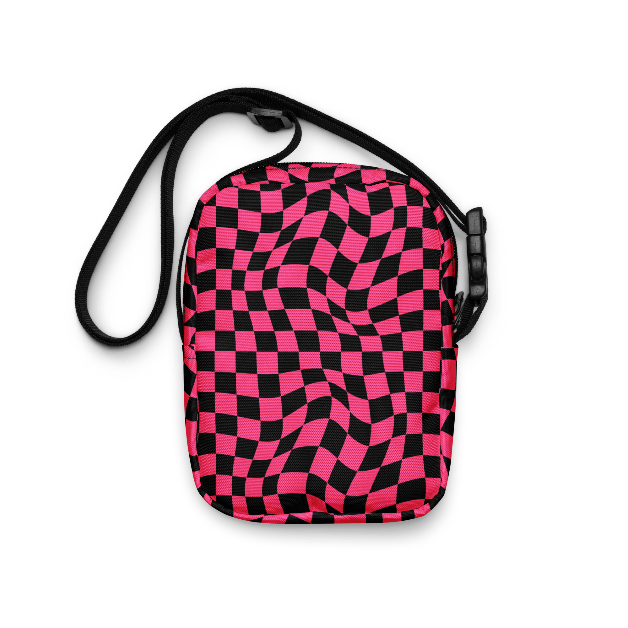 Twisted Tiles Checkerboard Crossbody Bag