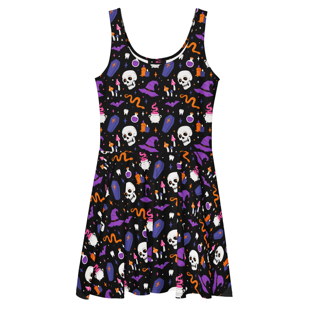 Witch's Whimsy Skater Dress