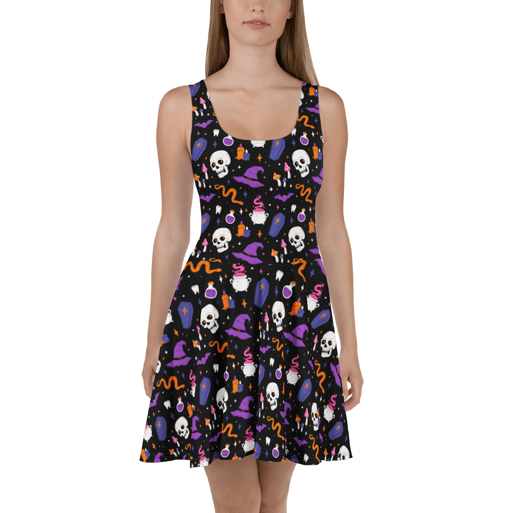 Witch's Whimsy Skater Dress
