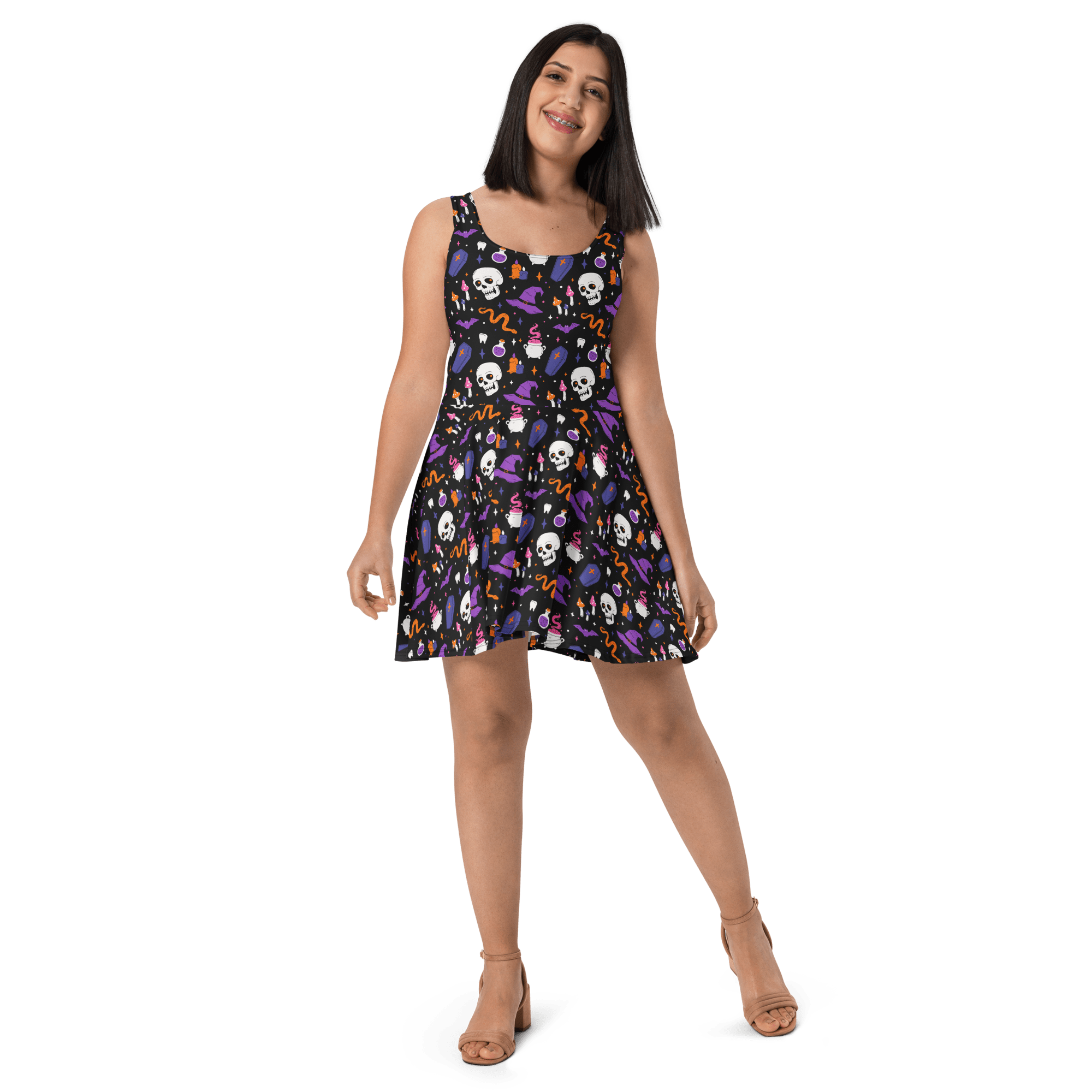 Witch's Whimsy Skater Dress