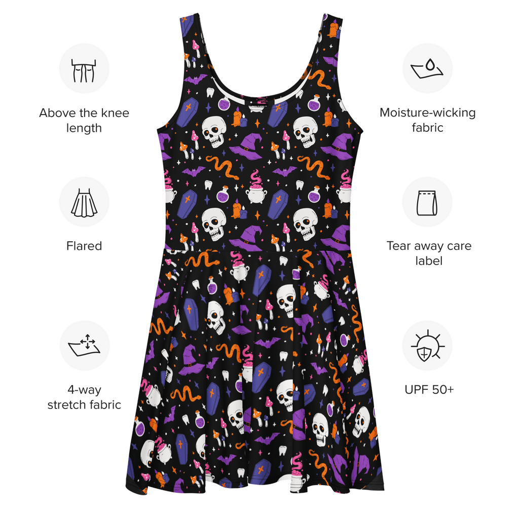 Witch's Whimsy Skater Dress