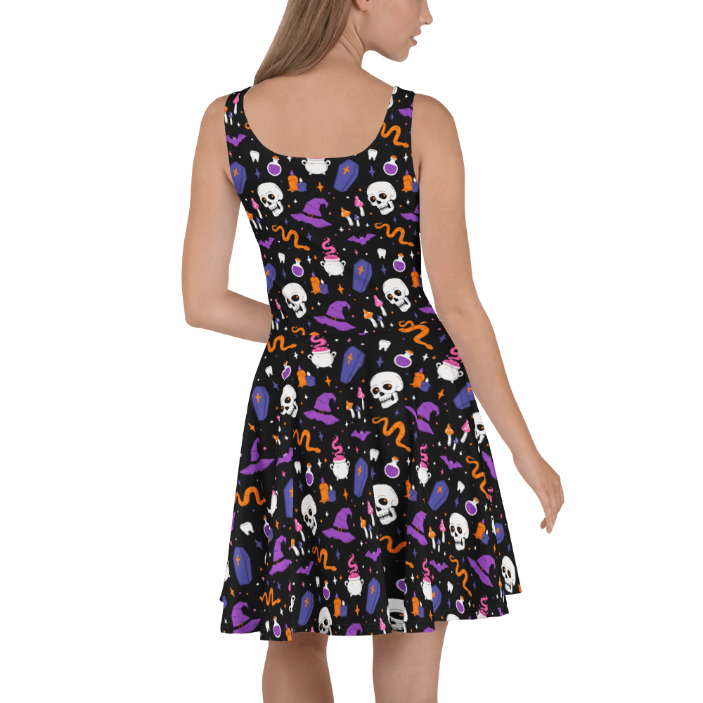 Witch's Whimsy Skater Dress